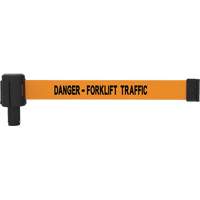 Cassette de banni&egrave;re PLUS, Danger - Forklift Traffic, 15', Ruban Orange Superchem Industries