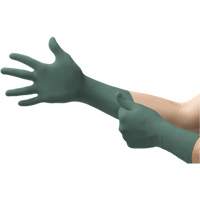 Gants Dura Flock, Petit, Nitrile, 8 mils, Sans poudre, Vert Superchem Industries