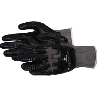 Dexterity&reg; Impact-Resistant Work Gloves, Small, Synthetic Palm, Knit Wrist Cuff Superchem Industries