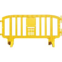 Barricade Movit, Emboîtables, 78" lo x 39" h, Jaune Superchem Industries