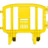 Barricade Minit, Emboîtables, 49" lo x 39" h, Jaune Superchem Industries