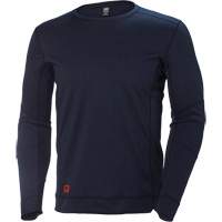 Lifa&reg; Max Moisture-Wicking Crewneck Undershirt, Men's, X-Small, Navy Blue Superchem Industries