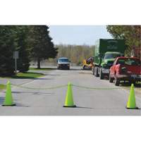 Traffic Cone & Chain Kit, 28", Orange, 4" & 6" Reflective Collar(s) Superchem Industries