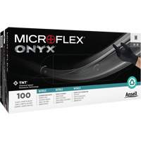 Gants Onyx, Petit, Nitrile, 3,5 mils, Sans poudre, Noir Superchem Industries