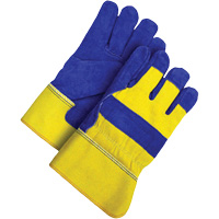 Gants d'ajusteur, Grand, Paume en Cuir de vache refendu, Doublure en Peluche d'acrylique Superchem Industries