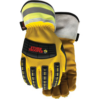 5782CR Storm Trooper Gloves, Small, Cowhide Palm, Elastic Cuff Superchem Industries