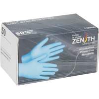 Gants jetables en paquets pour distributeur, Moyen, Nitrile, 4,5 mils, Sans poudre, Bleu Superchem Industries
