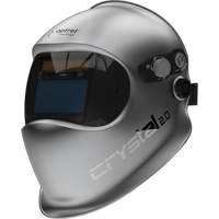 Crystal 2.0 Auto Darkening Welding Helmet, 3.94" L x 1.97" W View Area, 2/4 - 12 Shade Range, Silver Superchem Industries