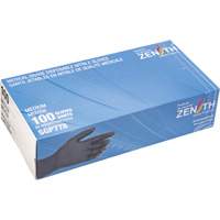 Gants jetables de calibre m&eacute;dical r&eacute;sistants &agrave; la perforation, Moyen, Nitrile, 5 mils, Sans poudre, Noir, Classe 2 Superchem Industries