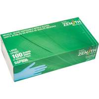Gants jetables de calibre m&eacute;dical r&eacute;sistants &agrave; la perforation, Grand, Nitrile, 3,5 mils, Sans poudre, Bleu, Classe 2 Superchem Industries