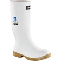 Slip Resistant Boots, Rubber, Steel Toe, Size 4 Superchem Industries
