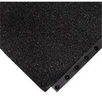 24/Seven&reg; Locksafe&reg; Anti-Fatigue Mat, Textured, 3' x 3' x 5/8", Black, Nitrile Superchem Industries