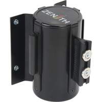 Barri&egrave;re &agrave; fixation murale avec ruban magn&eacute;tique, Acier, Fixation par vis, 7', Ruban Bleu Superchem Industries