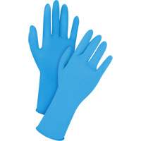 Gants jetables en latex, T-Grand, Latex, 14 mils, Sans poudre, Bleu Superchem Industries