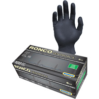 Gants d'examen jetables Sentron 6, Petit, Nitrile, 6 mils, Sans poudre, Noir, Classe 2 Superchem Industries