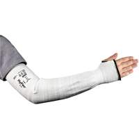 HyFlex&reg; 11-211 Series Narrow Cut Resistant Sleeve, Intercept, 18", ASTM ANSI Level A2/EN 388 Level 2, Grey Superchem Industries