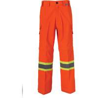 All-Season High Visibility Ventilated Mining Pants, Poly-Cotton, 28, High Visibility Orange Superchem Industries