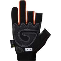 Clutch Gear&reg; Open-Finger Framers Gloves, Synthetic Palm, Size Small Superchem Industries