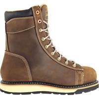 Bottes de travail pour monteur, Cuir, Embout Acier, Taille 7, Imperm&eacute;able Superchem Industries
