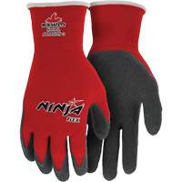 Ninja&reg; Flex Coated Gloves, Large, Rubber Latex Coating, 15 Gauge, Nylon Shell Superchem Industries