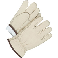 Driver/Roper Gloves, 10, Grain Cowhide Palm, Thinsulate Inner Lining Superchem Industries