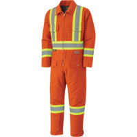 5540A Quilted Coveralls, 2X-Large, Orange Superchem Industries