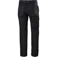 Pantalons d'entretien Oxford, Poly-coton, Noir, Taille 30, Entrejambe 30 Superchem Industries