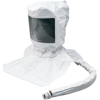 Assemblage de cagoule de rechange Tyvek sans besoin d'entretien avec suspension, Universel, Coiffe souple, Bavette Simple Superchem Industries
