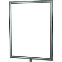 Porte-enseigne vertical robuste pour montant classique, Chrome poli Superchem Industries