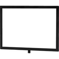 Porte-enseigne horizontal robuste pour montant classique, Noir Superchem Industries