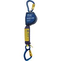 Cordage de s&eacute;curit&eacute; autor&eacute;tractable allong&eacute; Nano-Lok, 10', Dyneema, Pivotant Superchem Industries