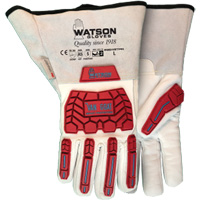 9549TPR Van Goat Gloves, Medium, Goatskin Palm, Gauntlet Cuff Superchem Industries