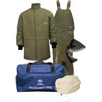 Ensemble de v&ecirc;tements petits contre l'arc &eacute;lectrique avec capuchon &agrave; lev&eacute;e avant Arcguard Revolite, 40 cal/cm² Superchem Industries