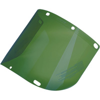 Dynamic Formed Faceshield, Polycarbonate, Green Tint Superchem Industries