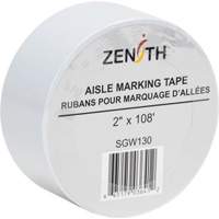 Ruban pour marquage d'all&eacute;es, 2" x 108', PVC, Blanc Superchem Industries