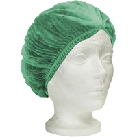 Ronco Care Pleated Bouffant Cap, Polypropylene, 21", Green Superchem Industries
