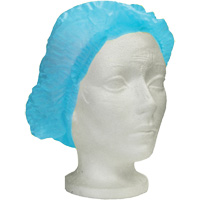 Ronco Care Pleated Bouffant Cap, Polypropylene, 24", Blue Superchem Industries