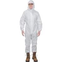 Premium Hooded Coveralls, Medium, White, Microporous Superchem Industries