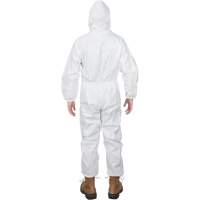 Premium Hooded Coveralls, Medium, White, Microporous Superchem Industries