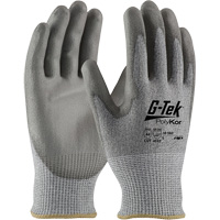 G-Tek&reg; PolyKor&reg; Cut Resistant Gloves, Size Small, 13 Gauge, Polyurethane Coated, Polyethylene Shell, ASTM ANSI Level A4/EN 388 Level 5/EN 388 Level D Superchem Industries
