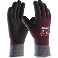 ATG MaxiDry&reg; Zero Coated Gloves with Thermal Lining, Small, Foam Nitrile Coating, 15 Gauge, Nylon/Spandex Shell Superchem Industries
