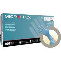 Gants jetables N20, Petit, Nitrile, 4,7 mils, Sans poudre, Bleu Superchem Industries