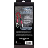 Longe amortisseuse interne ShockSorb, 6', Point d'ancrage &agrave; Crochet mousqueton, Crochet mousqueton aux jambes, Polyester Superchem Industries