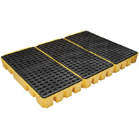 Palette &agrave; profil bas pour contr&ocirc;le des d&eacute;versements, Capacit&eacute; de d&eacute;versement 76.5 gal. US, 72" x 49" x 6,5" Superchem Industries