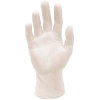 Gants d'examen m&eacute;dical synth&eacute;tiques extensibles, Grand, Vinyle, 5 mils, Sans poudre, Blanc, Classe 2 Superchem Industries