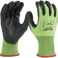 Gants &agrave; haute visibilit&eacute; enduits par trempage, Taille Petit, Calibre 15, Rev&ecirc;tement Polyur&eacute;thane, Enveloppe en Poly&eacute;thyl&egrave;ne, ASTM ANSI niveau A5 Superchem Industries