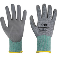 WorkEasy Cut Protective Gloves, Size 6/X-Small, 13 Gauge, Polyurethane Coated, HPPE/Glass Fibre Shell, ASTM ANSI Level A3/EN 388 Level C Superchem Industries