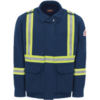 Blouson aviateur doubl&eacute; pour hommes avec garniture r&eacute;fl&eacute;chissante, Petit, Bleu marin, 29 cal/cm² Superchem Industries