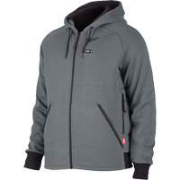 Chandail &agrave; capuchon chauffant M12 complet, Hommes, 2T-Grand, Gris, Polyester Superchem Industries