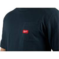 Heavy-Duty Pocket T-Shirt, Men's, Small, Blue Superchem Industries